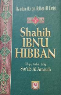 Image of Shahih Ibnu Hibban (Jilid 5)